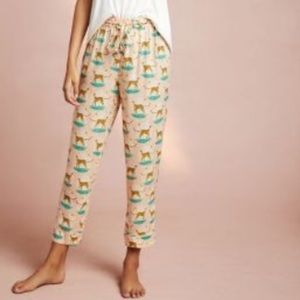 Anthropologie Cheetah Sleep Pants XXS